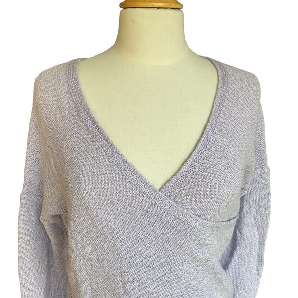 Urban Outfitters Kimchi Blue Ballet Crisscross Faux Wrap Cottagecore Sweater-S - Picture 5 of 11